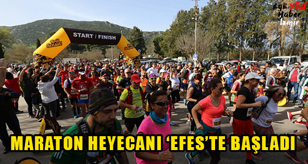 Maraton heyecanı Efes’te başladı.