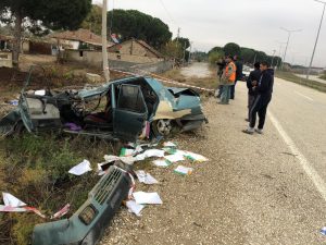 Alaşehir’de trafik kazası: 1 ölü