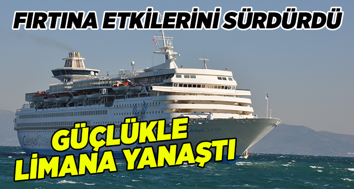 Kuşadası’nda fırtına günlük yaşamı