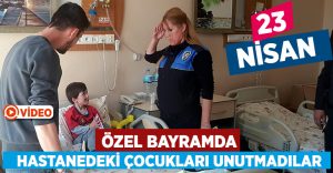 Hastanede çocuklara 23 Nisan Sürprizi