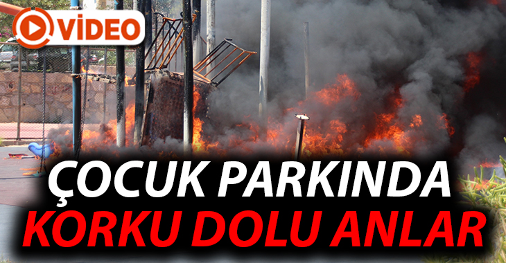 Bodrum’da çocuk parkında çıkan