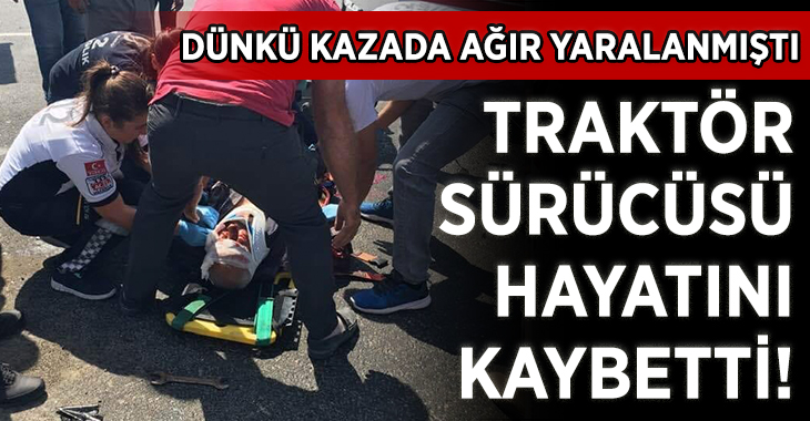 Manisa’nın Salihli ilçesinde traktör