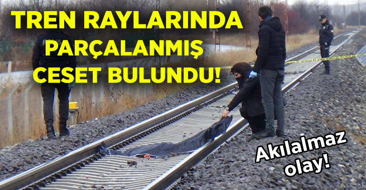 Kütahya’da demiryolu üzerinde parçalanmış