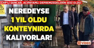 CHP’li Teoman Sancar, Acıpayamlı depremzedelerin mecliste sesi oldu!