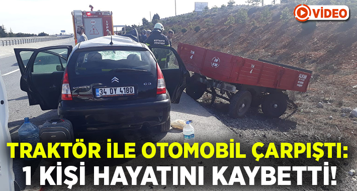  Kütahya'da otomobil ile