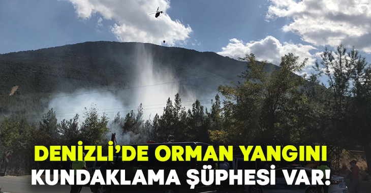 Denizli’nin Pamukkale ilçesinde, kundaklama