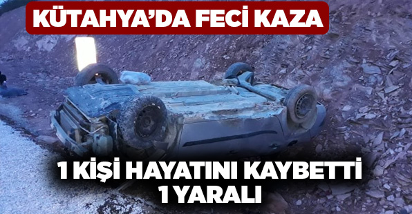 Kütahya'nın Emet ilçesinde otomobilin