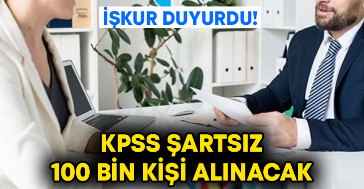 Kamuda iş imkanı! KPSS