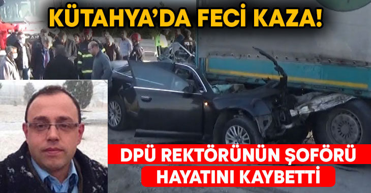 Kütahya’da otomobil tıra arkadan