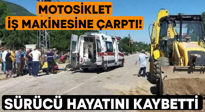 Kütahya'nın Simav ilçesinde motosiklet