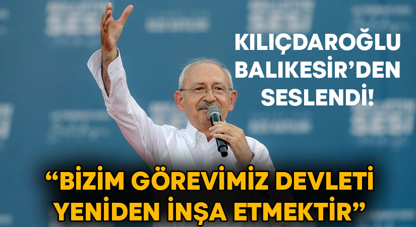 Balıkesir'deki Milletin Sesi mitinginde