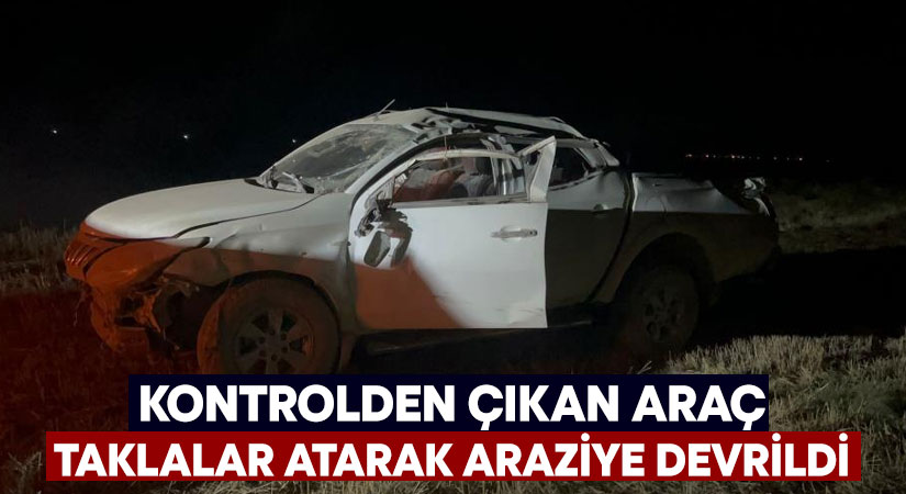 Afyonkarahisar’da kontrolden çıkıp taklalar