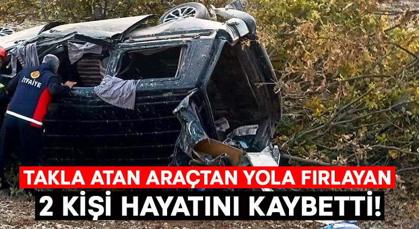  Kütahya'da takla atan