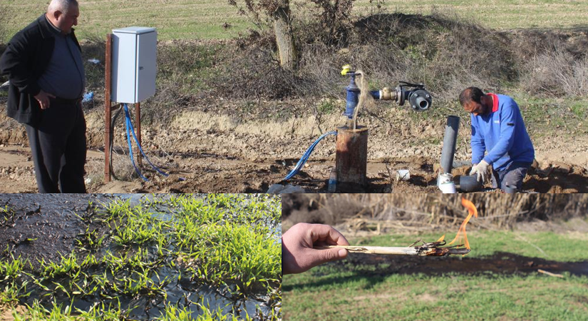 Manisa'nın Salihli ilçesinde petrol