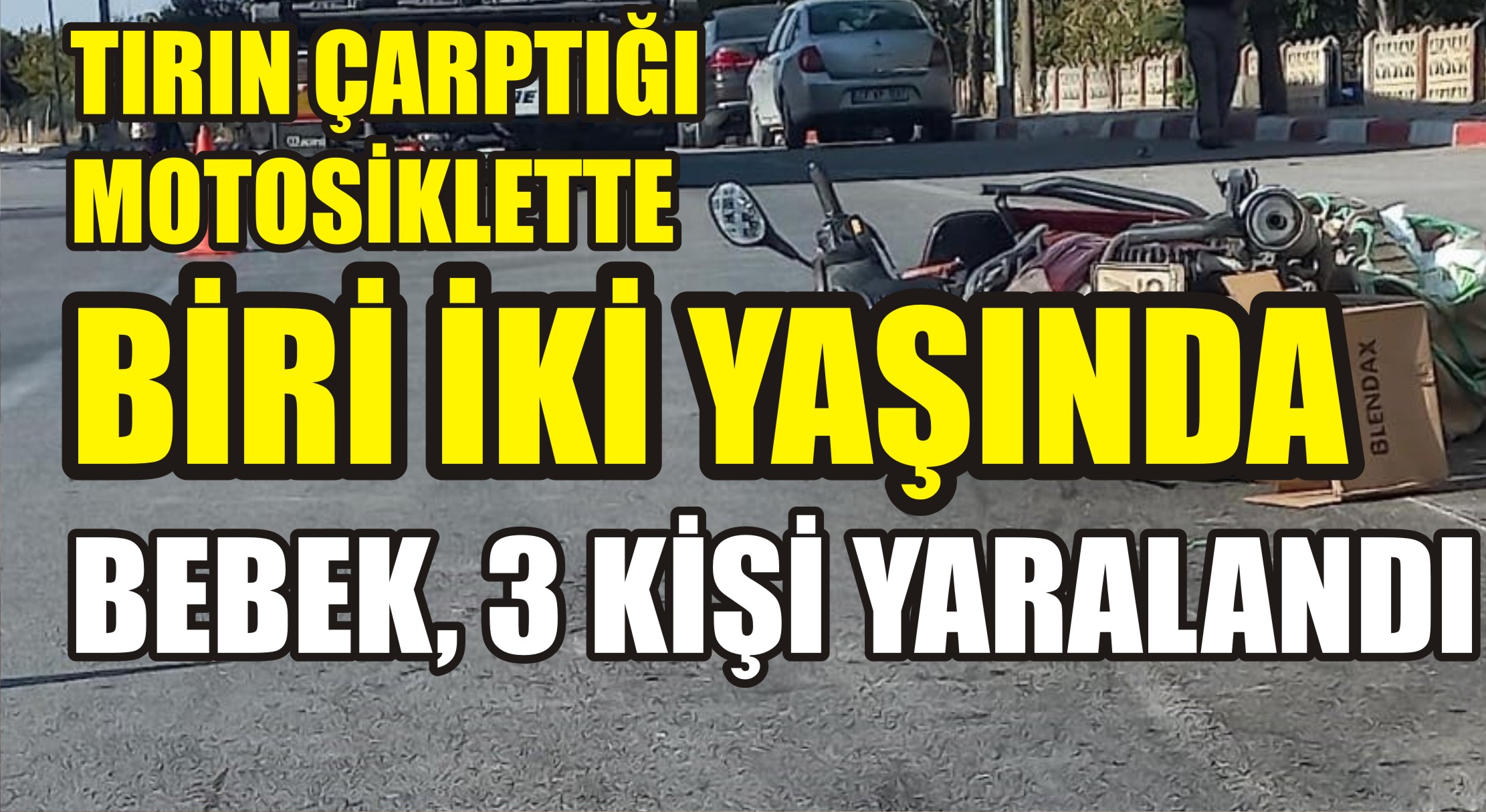 Afyonkarahisar’da tırın çarptığı motosikletteki