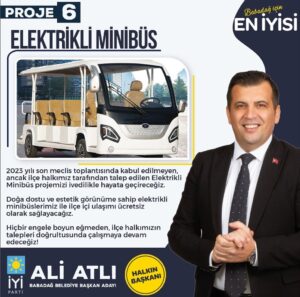 BABADAĞ’DA ELEKTRİKLİ MİNİBÜS İLE ÜCRETSİZ ULAŞIM BAŞLAYACAK