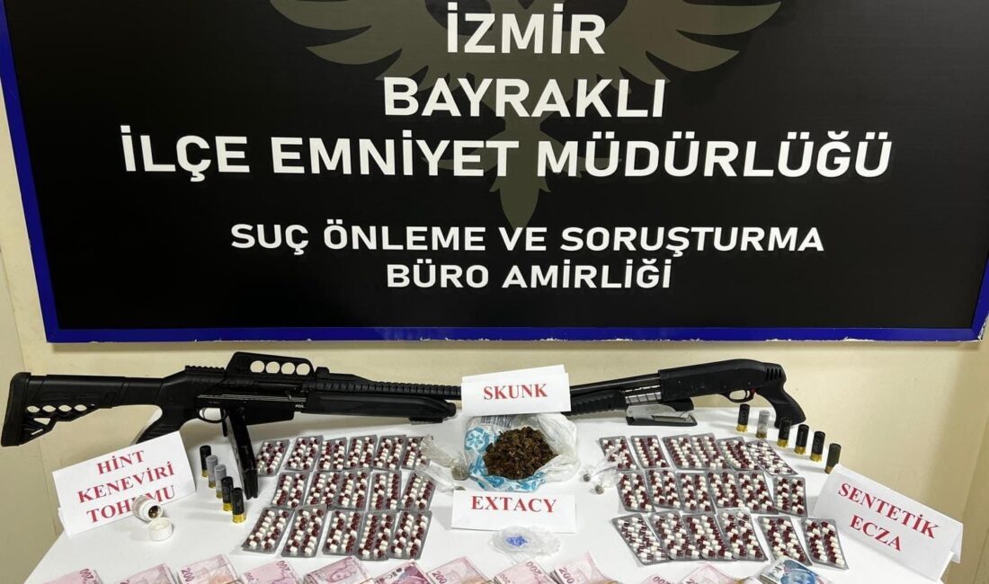 İZMİR'İN BAYRAKLI İLÇESİNDE UYUŞTURUCU