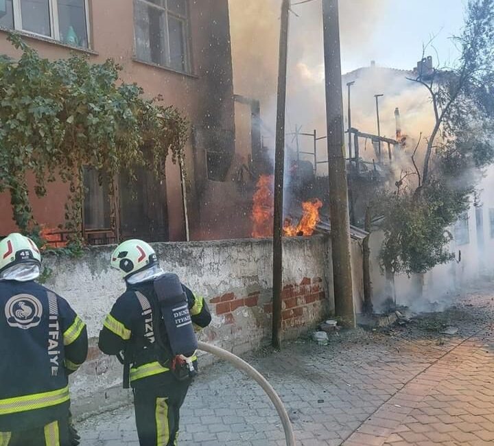 Denizli’nin Pamukkale ilçesinde çıkan