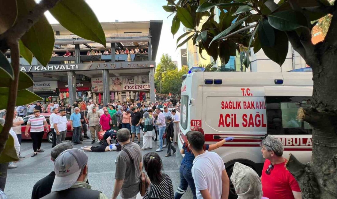 Denizli’de yaya geçidinde karşıdan