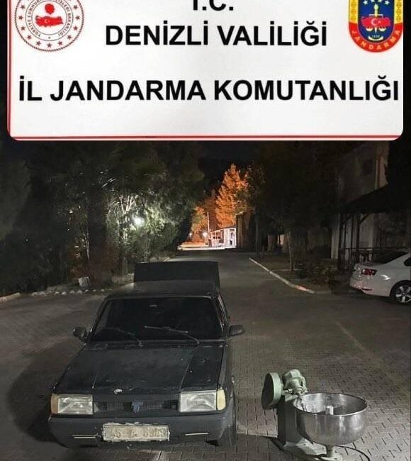 Denizli’de hırsızların yakalanmamak için