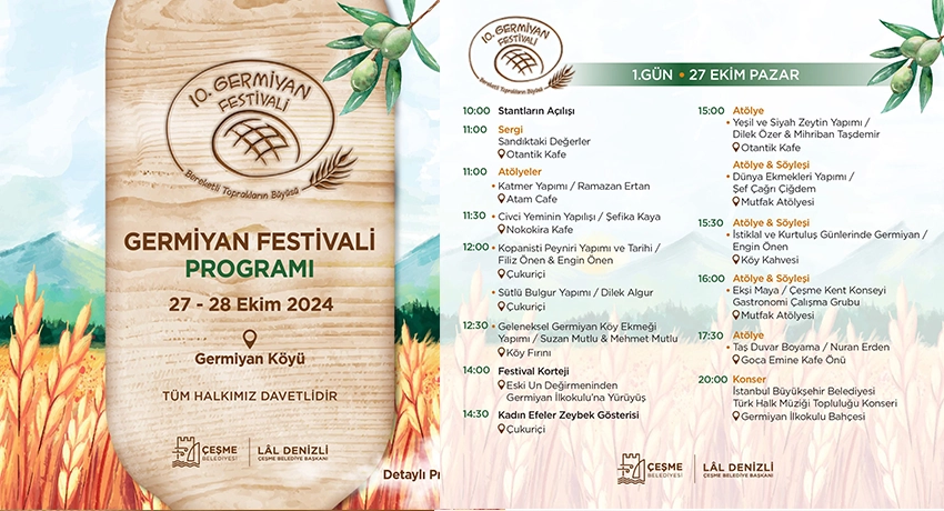 Germiyan Festivali, 27-28 Ekim’de