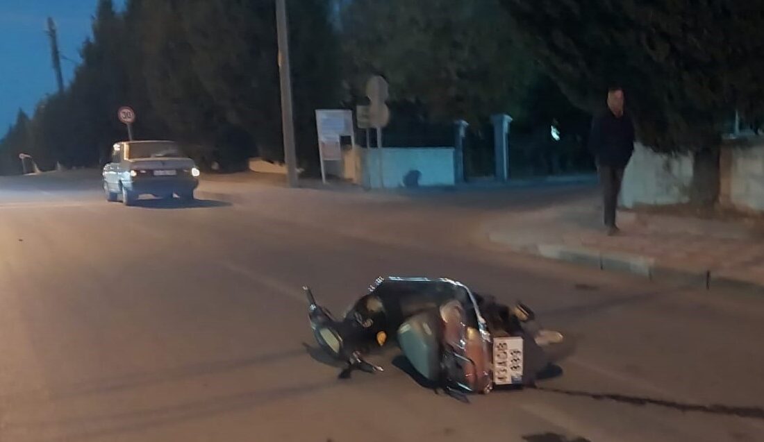 KÜTAHYA'NIN TAVŞANLI İLÇESİNDE MOTOSİKLET