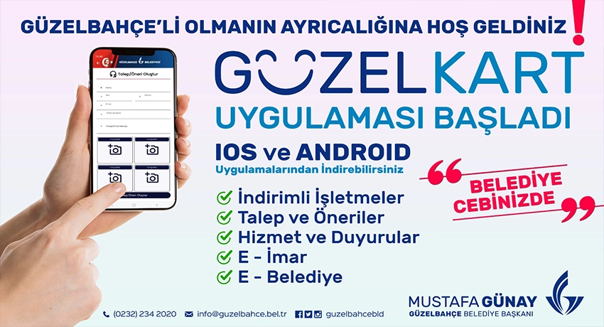 Güzelbahçe Belediyesi, GÜZELKART mobil