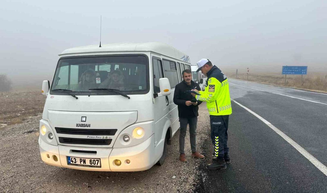 KÜTAHYA'DA OKUL SERVİS ARAÇLARINA