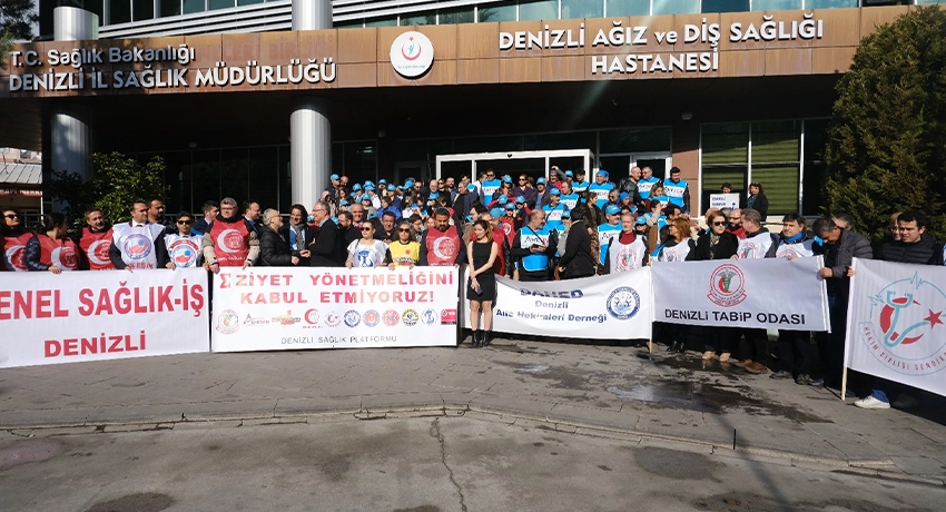 Denizli’de aile hekimliği çalışanları,