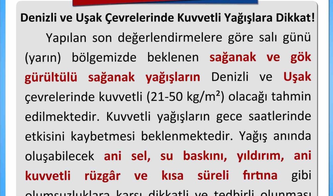 UŞAK VALİLİĞİ 24 ARALIK