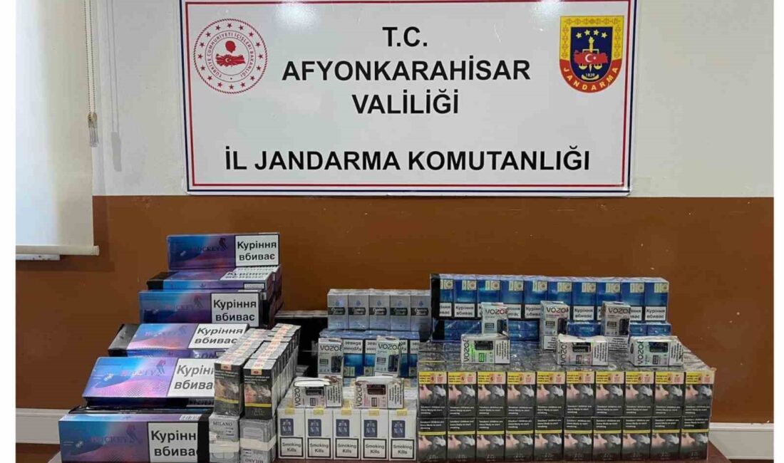 AFYONKARAHİSAR’DA KAÇAK ELEKTRONİK VE