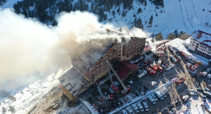 Bolu’da Kartalkaya Kayak Merkezi’nde