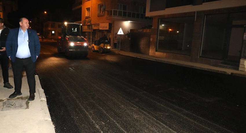 Menderes Belediyesi, asfaltlama çalışmalarına