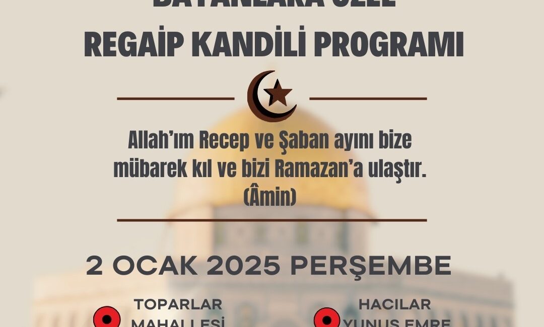 KÖYCEĞİZ’DE REGAİP KANDİLİ NEDENİYLE