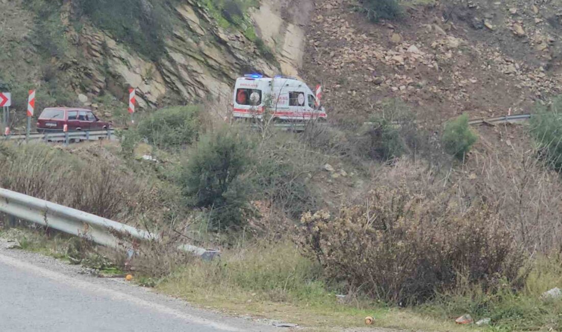 NAZİLLİ’DE ARAÇ UÇURUMA YUVARLANDI