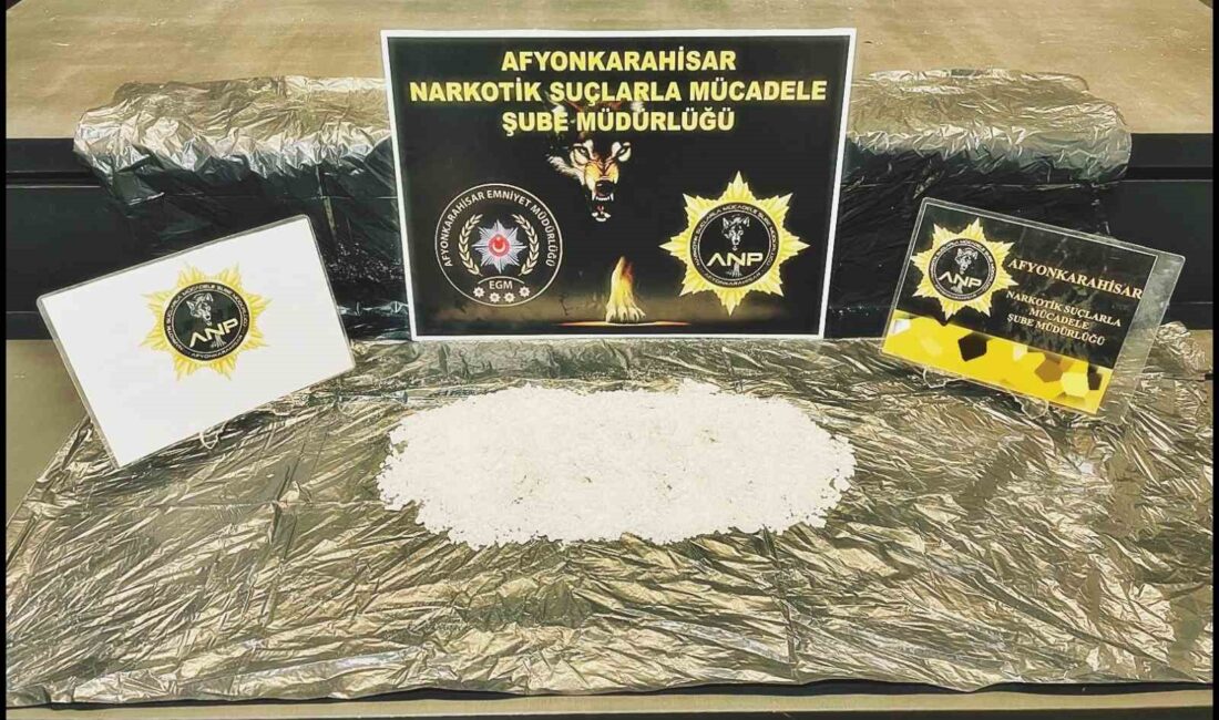 AFYONKARAHİSAR’DA 147,5 GRAM UYUŞTURUCU